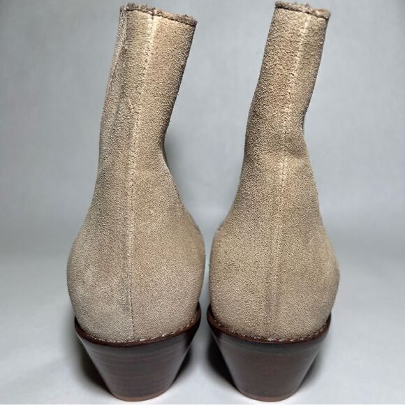 Zadig & Voltaire Tyler Suede Ankle Boots in Sand - Picture 4 of 9